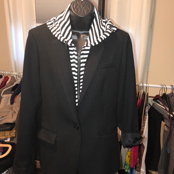 cynthia rowley hooded blazer